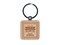 South Korea Travel Gyeongbokgung Palace Engraved Wood Square Keychain Tag Charm
